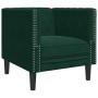 Sillón Chesterfield de terciopelo verde oscuro en Sofás | Comprar online en Foru.es