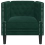 Sillón Chesterfield de terciopelo verde oscuro en Sofás | Comprar online en Foru.es