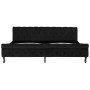 Estructura de cama de terciopelo negro 200x200 cm de vidaXL, Camas y somieres - Ref: Foro24-288556, Precio: 368,88 €, Descuen...