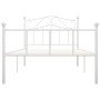 Estructura de cama de metal blanco 90x200 cm de vidaXL, Camas y somieres - Ref: Foro24-284516, Precio: 113,86 €, Descuento: %