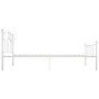 Estructura de cama de metal blanco 90x200 cm de vidaXL, Camas y somieres - Ref: Foro24-284516, Precio: 113,86 €, Descuento: %