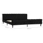 Estructura de cama de terciopelo negro 200x200 cm de vidaXL, Camas y somieres - Ref: Foro24-288556, Precio: 368,88 €, Descuen...