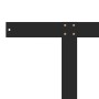 Respaldo para sofá de palets 110 cm hierro negro de vidaXL, Accesorios para muebles de jardín - Ref: Foro24-315790, Precio: 5...