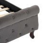 Estructura de cama terciopelo gris 200x200 cm de vidaXL, Camas y somieres - Ref: Foro24-288563, Precio: 393,02 €, Descuento: %
