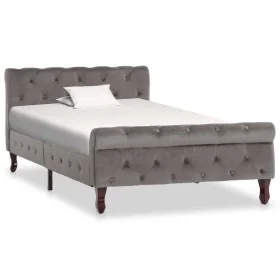 Estructura de cama de terciopelo gris 100x200 cm de vidaXL, Camas y somieres - Ref: Foro24-288558, Precio: 248,85 €, Descuent...