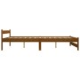 Estructura de cama madera maciza pino marrón miel 120x200 cm de vidaXL, Camas y somieres - Ref: Foro24-322007, Precio: 87,20 ...