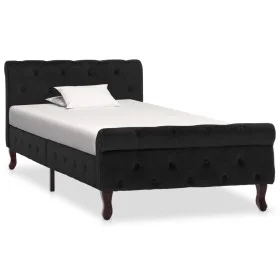 Bettgestell aus schwarzem Samt, 90 x 200 cm von vidaXL, Betten und Lattenroste - Ref: Foro24-288550, Preis: 287,52 €, Rabatt: %