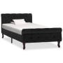 Estructura de cama de terciopelo negro 90x200 cm de vidaXL, Camas y somieres - Ref: Foro24-288550, Precio: 292,17 €, Descuent...