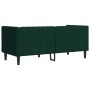 Sofá Chesterfield 2 plazas con cojines terciopelo verde oscuro en Sofás | Comprar online en Foru.es