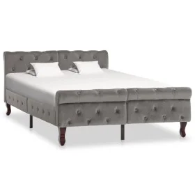 Gray velvet bed frame 120x200 cm by vidaXL, Beds and slatted bases - Ref: Foro24-288559, Price: 335,90 €, Discount: %