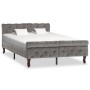 Estructura de cama de terciopelo gris 120x200 cm de vidaXL, Camas y somieres - Ref: Foro24-288559, Precio: 341,69 €, Descuent...