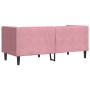 Sofá Chesterfield 2 plazas con cojines terciopelo rosa en Sofás | Comprar online en Foru.es