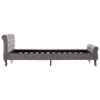 Estructura de cama de terciopelo gris 120x200 cm de vidaXL, Camas y somieres - Ref: Foro24-288559, Precio: 341,69 €, Descuent...