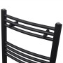 Radiador toallero de baño curvo negro 500 x 764 mm de vidaXL, Radiadores - Ref: Foro24-141913, Precio: 70,87 €, Descuento: %