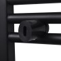Radiador toallero de baño curvo negro 500 x 764 mm de vidaXL, Radiadores - Ref: Foro24-141913, Precio: 70,87 €, Descuento: %