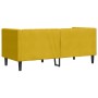 Sofá Chesterfield 2 plazas con cojines terciopelo amarillo en Sofás | Comprar online en Foru.es