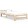 Estructura de cama de madera maciza de pino 100x200 cm de vidaXL, Camas y somieres - Ref: Foro24-321992, Precio: 93,21 €, Des...