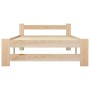 Estructura de cama de madera maciza de pino 100x200 cm de vidaXL, Camas y somieres - Ref: Foro24-321992, Precio: 82,91 €, Des...