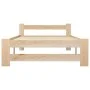 Estructura de cama de madera maciza de pino 100x200 cm de vidaXL, Camas y somieres - Ref: Foro24-321992, Precio: 93,21 €, Des...