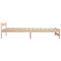 Estructura de cama de madera maciza de pino 100x200 cm de vidaXL, Camas y somieres - Ref: Foro24-321992, Precio: 93,21 €, Des...