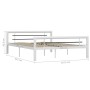 Estructura de cama de metal blanco y negro 160x200 cm de vidaXL, Camas y somieres - Ref: Foro24-284548, Precio: 162,84 €, Des...