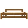 Honey brown pine solid wood bed frame 180x200 cm by vidaXL, Beds and slatted bases - Ref: Foro24-322010, Price: 154,64 €, Dis...