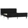 Estructura de cama de terciopelo negro 160x200 cm de vidaXL, Camas y somieres - Ref: Foro24-288554, Precio: 363,16 €, Descuen...