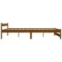 Honey brown pine solid wood bed frame 180x200 cm by vidaXL, Beds and slatted bases - Ref: Foro24-322010, Price: 154,64 €, Dis...