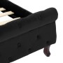 Estructura de cama de terciopelo negro 160x200 cm de vidaXL, Camas y somieres - Ref: Foro24-288554, Precio: 369,41 €, Descuen...
