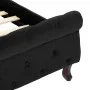 Estructura de cama de terciopelo negro 160x200 cm de vidaXL, Camas y somieres - Ref: Foro24-288554, Precio: 363,16 €, Descuen...
