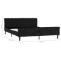 Estructura de cama de terciopelo negro 160x200 cm de vidaXL, Camas y somieres - Ref: Foro24-288554, Precio: 369,41 €, Descuen...