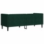 Sofá Chesterfield 3 plazas con cojines terciopelo verde oscuro en Sofás | Comprar online en Foru.es
