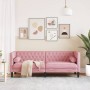 Sofá Chesterfield 3 plazas con cojines terciopelo rosa en Sofás | Comprar online en Foru.es