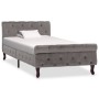 Estructura de cama de terciopelo gris 90x200 cm de vidaXL, Camas y somieres - Ref: Foro24-288557, Precio: 262,35 €, Descuento: %