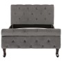Estructura de cama de terciopelo gris 90x200 cm de vidaXL, Camas y somieres - Ref: Foro24-288557, Precio: 262,35 €, Descuento: %