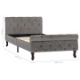 Estructura de cama de terciopelo gris 90x200 cm de vidaXL, Camas y somieres - Ref: Foro24-288557, Precio: 262,35 €, Descuento: %
