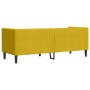 Sofá Chesterfield 3 plazas con cojines terciopelo amarillo en Sofás | Comprar online en Foru.es