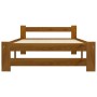 Estructura de cama madera maciza pino marrón miel 100x200 cm de vidaXL, Camas y somieres - Ref: Foro24-322006, Precio: 85,01 ...