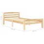 Estructura de cama de madera maciza de pino 100x200 cm de vidaXL, Camas y somieres - Ref: Foro24-322062, Precio: 110,34 €, De...