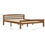 Estructura de cama madera maciza pino marrón miel 160x200 cm de vidaXL, Camas y somieres - Ref: Foro24-322079, Precio: 173,27...