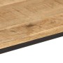 Mesa consola madera maciza mango rugosa y hierro 90x30x75 cm en Mesas auxiliares | Comprar online en Foru.es