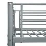 Estructura de litera de metal gris 140x200 cm/90x200 cm de vidaXL, Camas y somieres - Ref: Foro24-287904, Precio: 266,82 €, D...