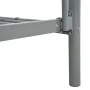 Estructura de litera de metal gris 140x200 cm/90x200 cm de vidaXL, Camas y somieres - Ref: Foro24-287904, Precio: 266,82 €, D...