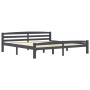 Estructura de cama madera maciza pino gris oscuro 180x200 cm de vidaXL, Camas y somieres - Ref: Foro24-322094, Precio: 186,34...