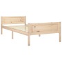 Estructura de cama de madera maciza de pino 90x200 cm de vidaXL, Camas y somieres - Ref: Foro24-322096, Precio: 97,11 €, Desc...