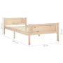 Estructura de cama de madera maciza de pino 90x200 cm de vidaXL, Camas y somieres - Ref: Foro24-322096, Precio: 97,11 €, Desc...