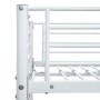 Cama litera de metal blanca 90x200 cm de vidaXL, Camas y somieres - Ref: Foro24-287909, Precio: 235,41 €, Descuento: %