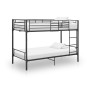 Litera de metal negro 90x200 cm de vidaXL, Camas y somieres - Ref: Foro24-287910, Precio: 225,50 €, Descuento: %