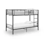 Litera de metal negro 90x200 cm de vidaXL, Camas y somieres - Ref: Foro24-287910, Precio: 230,78 €, Descuento: %