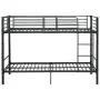 Litera de metal negro 90x200 cm de vidaXL, Camas y somieres - Ref: Foro24-287910, Precio: 230,78 €, Descuento: %